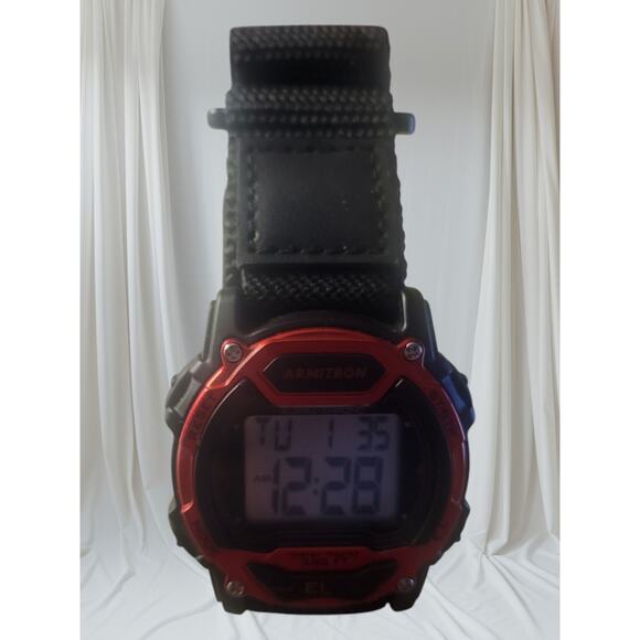 Armitron Sport Digital Chronograph Unisex Red face Great workout watch - Picture 5 of 8